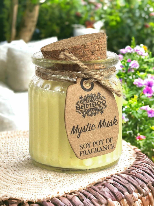 2x Mystic Musk Soy Pot of Fragrance Candles