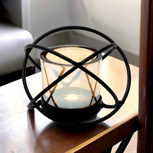Centrepiece Iron Votive Candle Holder - 1 Cup Single Ball