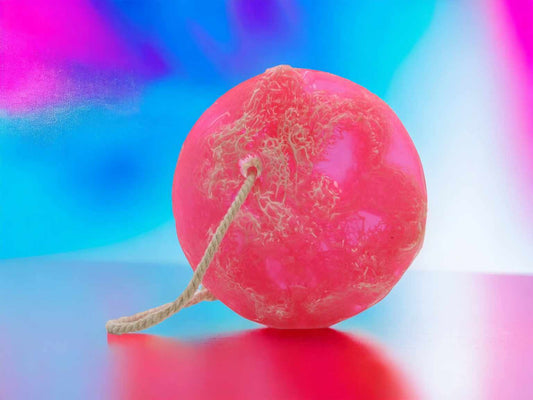Fruity Scrub on a Rope Soap - Bubblegum