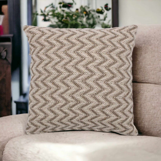 Classic Cushion Cover - Herringbone Wide Grey - 40x40cm