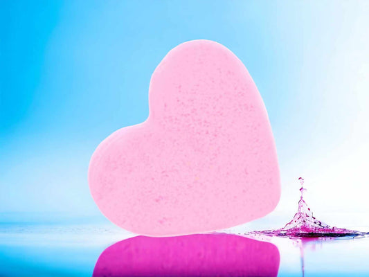 Love Heart Bath Bomb-Bubblegum